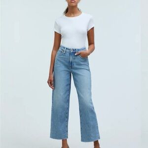 Madewell petite curvy perfect
vintage wide leg crop jean